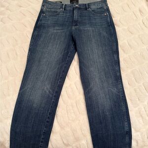 White House Black Market Women's Straight-Leg Blue Jeans